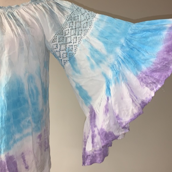 Surf Gypsy Tie Dye Swim Cover Up Small - Picture 4 of 8
